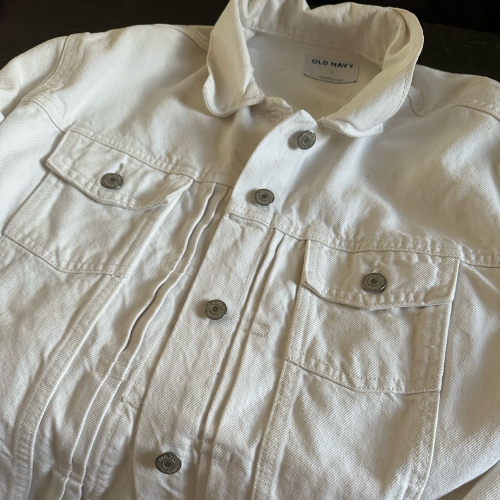 Old Navy White Denim Jacket